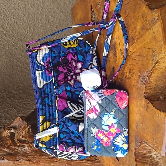 Vera Bradley African Violet Frannie Crossbody Bag - Picture 2 of 10